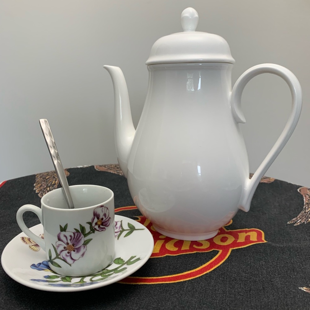 SANT' ANDREA Othello pattern Coffee Pot RARE - Perfect on any Table